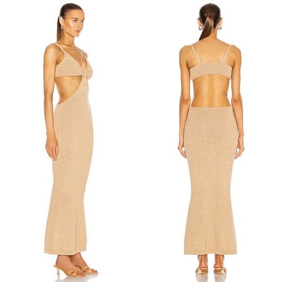 cult gaia serita dress sand size Large - Picture 6 of 12